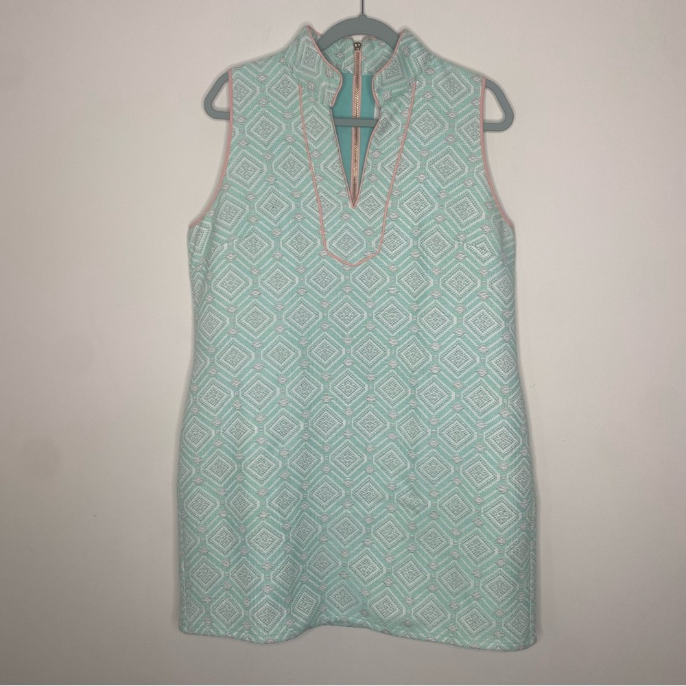 Sail To Sable Jacquard Shift Dress in XL